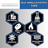 Gocableties Self Amalgamating Tape 19mm x 5m Black Waterproof view 7
