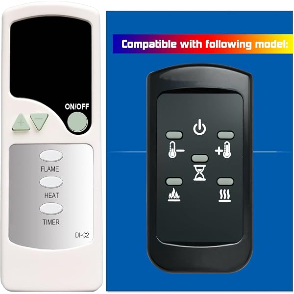 Amazon.com: GENGQIANSI Replacement for Dimplex Revillusion Electric Log Set  Fireplace Heater Remote Control : Home u0026 Kitchen