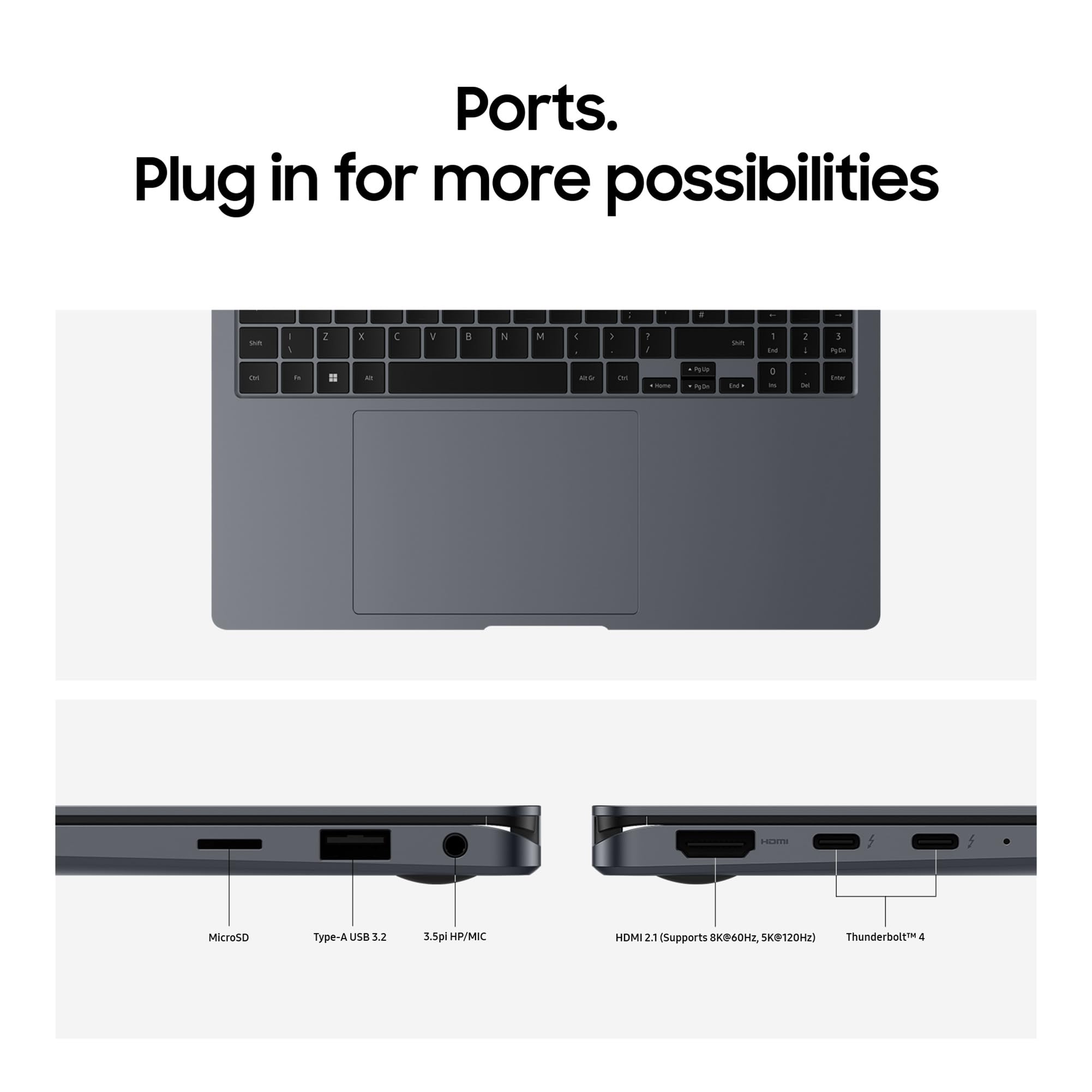 Samsung Galaxy Book4 Pro 360 Laptop (2024) 16&Quot; Intel Core Ultra 7 16Gb 512Gb Moonstone Grey - View 10