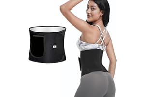 MGHLKF Waist Trainer for Women Lower Belly Fat, Elastic Sweat Band for Stomach Weight Loss, Waist Trimmer Better Heat Retention to Sweat More, Increase Core Stability for Workout Black