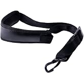 Yinama Saxophone Neck Strap Soft Sax Leather Padded for Alto Tenor Baritone Soprano