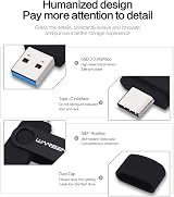 WANSENDA 512GB Type C USB 3.0 OTG Flash Drive Pen Drive for Android PC Mac view 3