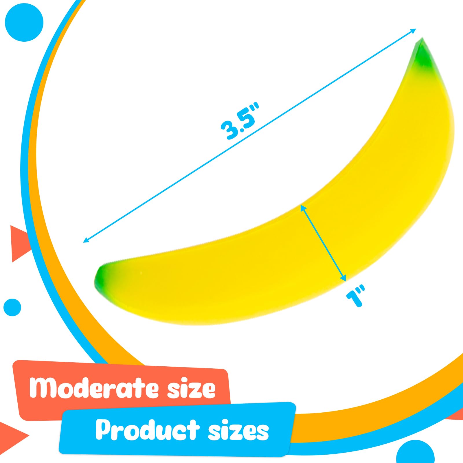 LovesTown 15PCS Banana Stress Toys, Banana Fidget Toys Mini Squeeze Toys for Kids Party Favors