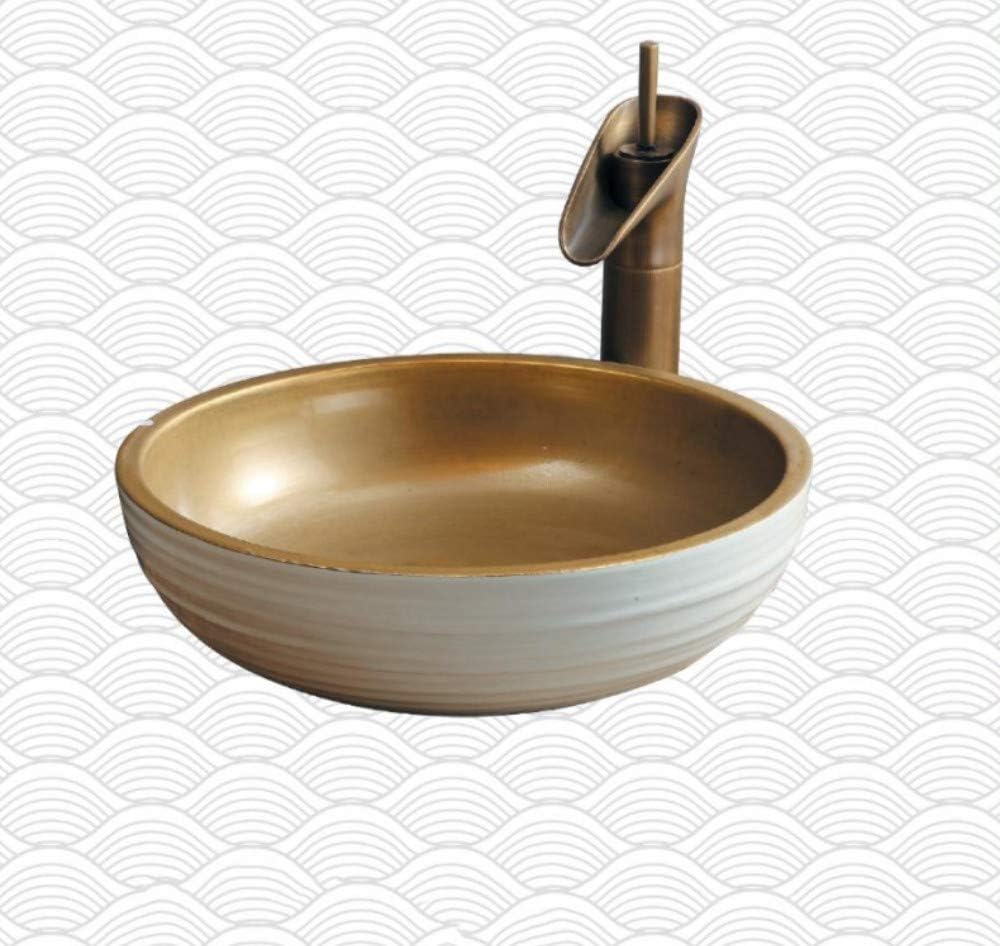 Night Wall Bathroom Sink Round Chiseled Bathroom Stone Cabinet Basin Floral Pattern Bathroom Vanity D Amazon Co Uk Kitchen Home