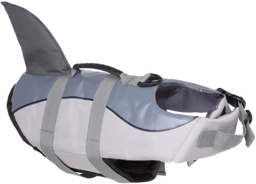 Dog Life Jacket Pet Floatation Vest, Dogs Swimming Vest, Mermaid/Shark Design Pet Life Saver Safety Swimsuit Preserver for Pool, Beach, Boating