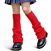 Geyoga Leg Warmers for Women Y2K Harajuku Leg Sleeves Long Kawaii Knit Socks Gothic Lolita Halloween Cosplay Party Accessory