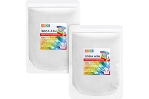 Bright Creations 2 Pack Soda Ash for Tie Dye Shirts, DIY Projects, Arts and Crafts (2 lbs in Total) - Soda Ash Dye Fixer & Tie Dye Powder