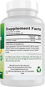 Best Naturals Potassium Iodide 130 mg 90 Tablets Dietary Supplement view 6