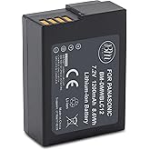 BM Premium High Capacity DMW-BLC12 Battery for Panasonic Lumix DC-FZ1000 II DC-G95 DC-G97 DMC-G85 DMC-GH2 DMC-G5 DMC-G6K DMC-