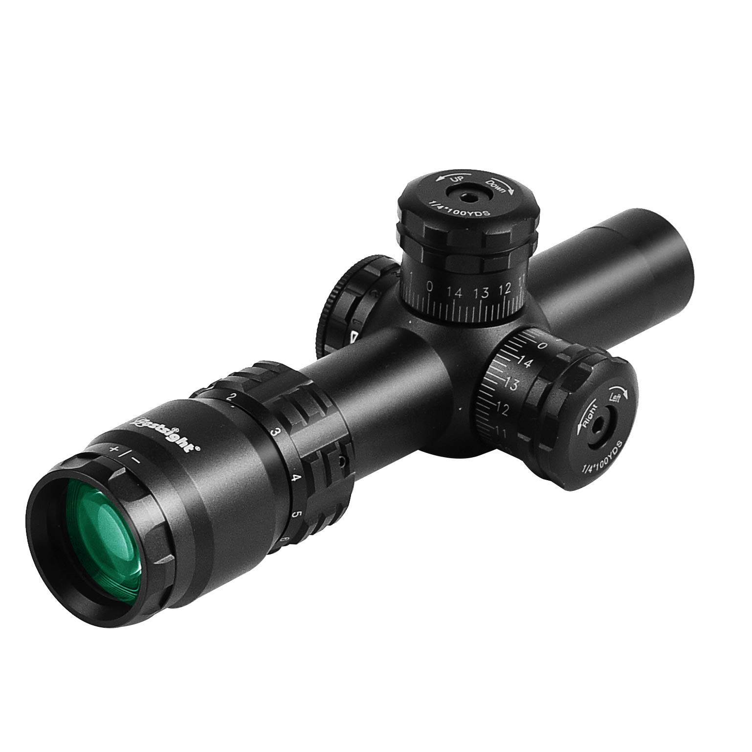 2-8X20 Rifle Scope Compact Optics Sight Riflescope Red&Green Cross Reticle Quick Aim for Hunting and Shooting