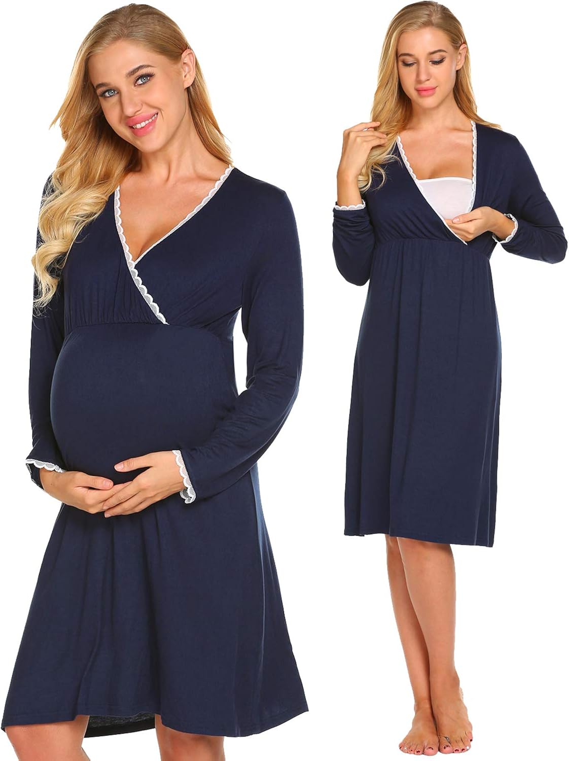 nursing nightgown with sleeves