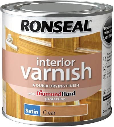 Ronseal Interior Varnish Quick Dry Satin Clear 250 ml RSLIVSCL250