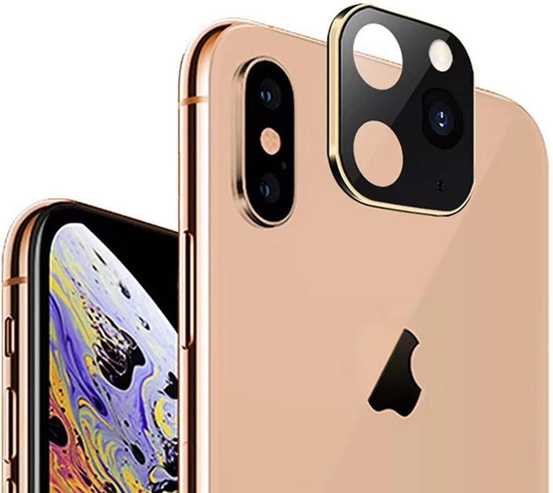 Amazon Com Modified Camera Lens Seconds Change Cover For Iphone X Xs Max Sticker Fake Camera For Iphone 11 Pro Max Tempered Glass Protector For New Silver For X