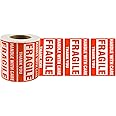 SJPACK 500 Fragile Stickers 1 Roll 2" x 3" Fragile - Handle with Care - Thank You Shipping Labels Stickers (500 Labels/Roll)