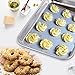 Howrey Cookie Baking Sheet Set 2 Pieces, Stainless Steel Non-Toxic Non-Stick Oven Cookie Baking Pan Mirror Finish, Rustproof and Easy Cleaning (2pcs 15.75'' x11.81''x0.98'' in)
