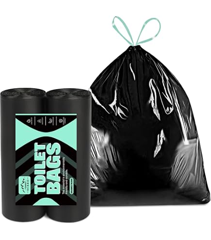 Lot De 60 Sachets De Gel De Toilette Portable Pour Camping, Randonnée, Voyage – Solidification Instantanée Des Liquides – Désodorisant – Compact Et Léger