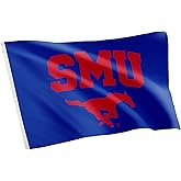 Desert Cactus SMU Mustangs Flag - 3 x 5 Feet Southern Methodist University Banner, Indoor/Outdoor Durable Fabric, 100% Polyester Design (Style 1)