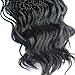 Wavy Senegalese Twist Crochet Braids Synthetic Kanekalon Crochet Hair Curly Twist Braiding Hair (18 Inch, 1B#,3packs)Elisha