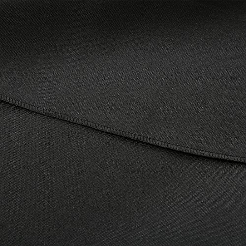 Waysle 8 Feet (L x W: 96"x30") Rectangle Fitted Tablecloth for Wedding Party Banquet,Polyester Cloth Fabric Cover, Black
