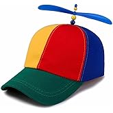 KitWinner Unisex Baseball Cap, Colorful Adjustable Cute Baseball Helicopter Propeller Hat Snapback Hat for School Girl Boy