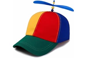 KitWinner Unisex Baseball Cap, Colorful Adjustable Cute Baseball Helicopter Propeller Hat Snapback Hat for School Girl Boy