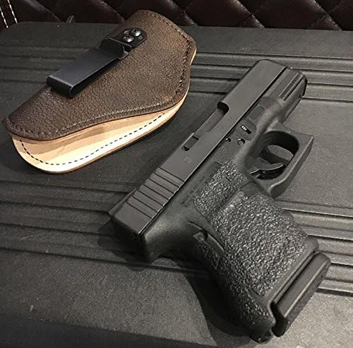 Magnetic Force Holster--IWB--Leather Edition (Brown Leather Exterior/Veggie Tan Leather Interior, Small)
