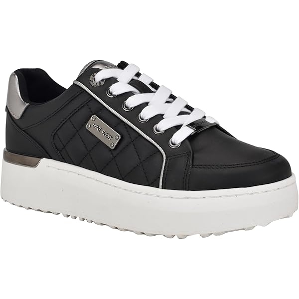 Amazon.com | Nine West Women's Dulah Sneaker, Black 001, 5