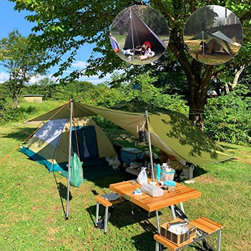 Tarp Pole Adjustable Tent Poles for Camping Tarp Shelter,74.8 inches