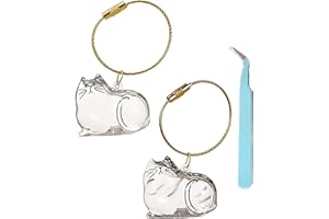 Pet Hair Storage Bottle Keychain - Transparent Capsule for Collecting Cat & Dog Hair, Cute Memorial Gift for Pet Lovers