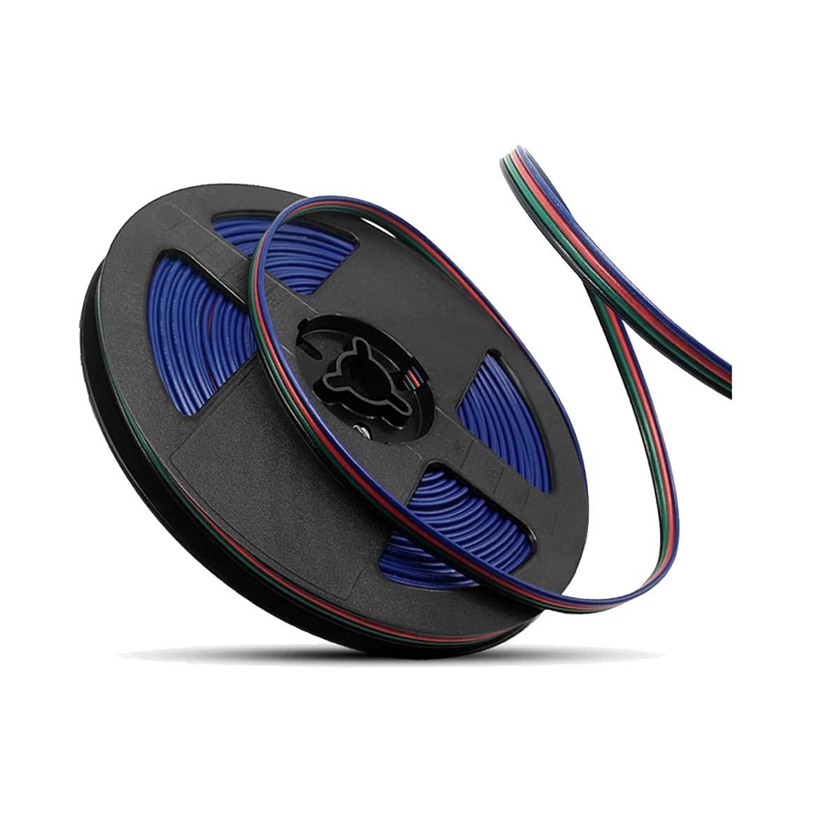 WOWLED 20M 4 Pin Wire Extension Connector Cable Cord, Wire Connector for 3528 5050 RGB LED Strips