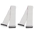 uxcell a15020900ux0275 FC40P 40-Pin IDC Socket Extension Flat Ribbon Cable Wire 50cm (Pack of 2)