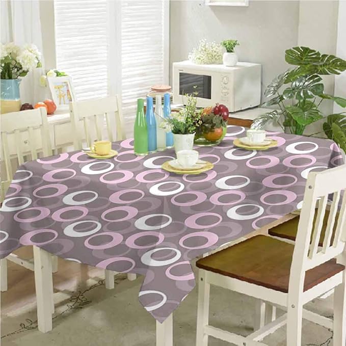 Tablecloth Bulk Geometric Table Mat Circular Oval Round Pattern Vintage