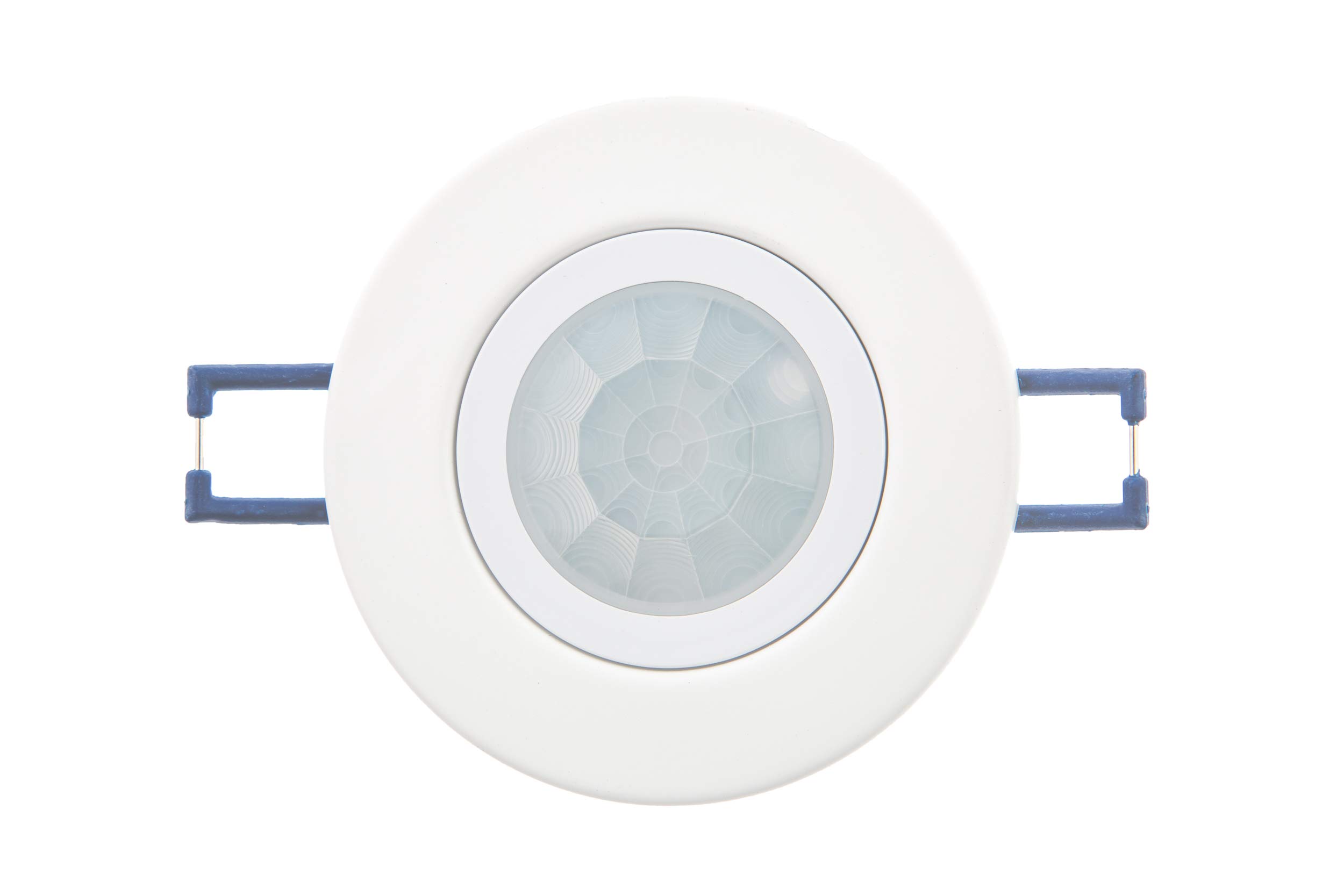 HUBER Motion 22 PIR Motion Sensor 360° for Indoor Use, Flush-Mounted Motion Sensor with Flat Lens, Suitable for LED, Motion Sensor, Suitable for GU10 Socket, 3-Wire Technology
