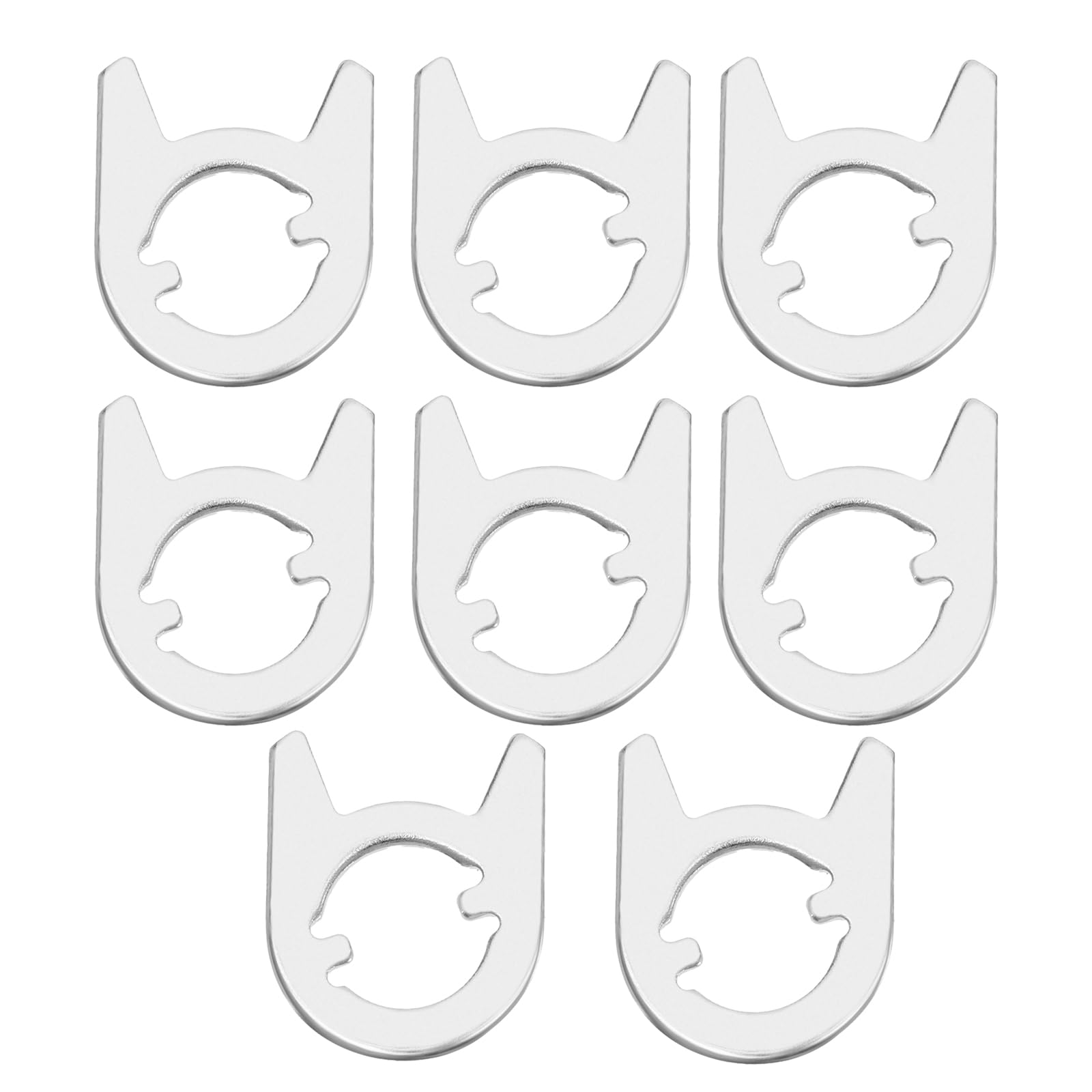 SG Store 8Pcs Cam Washers Replacement Door Lock Handle Spring Locator Plate for Repairing Internal Door Handles Door Accessories 33x27mm