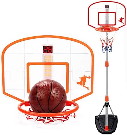 ZAIHW Juego de Baloncesto for niños, Sistema de Red de aro ...