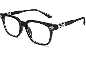 GENERIC Classic Thick Glasses for Men Women Square Frame Clear Lens Fashion Glasses Non Prescription Eyeglasses