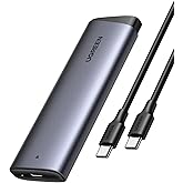 UGREEN M.2 NVMe SSD Enclosure 10Gbps USB 3.2 Gen 2 (10 Gbps) to NVME M-Key/(B+M) Key Solid State Drive External Enclosure Support UASP Trim for 2230/2242 /2260/2280 NVME SSDs