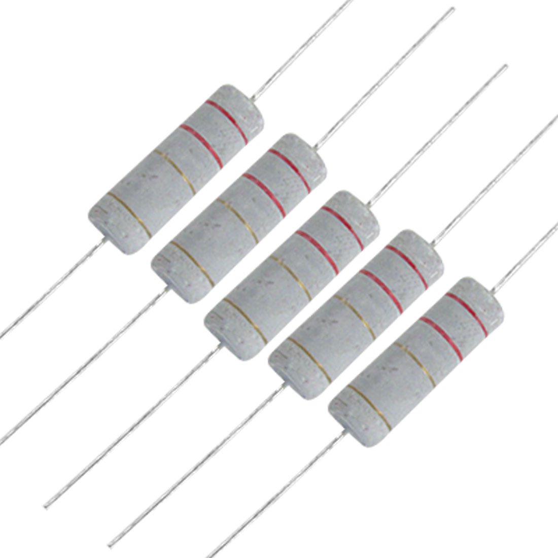 sourcingmap 10 x 5W 700V 2.2 ohm Metal Oxide Film Resistors 5 Watt