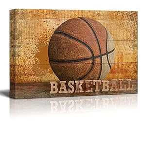 Rustic Basketball Vintage Hoops Wood Grain