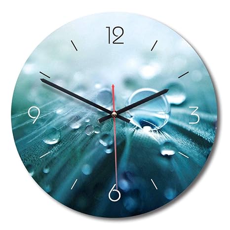 Amazon Com Wall Clock Quartz Clock Simple Water Drop
