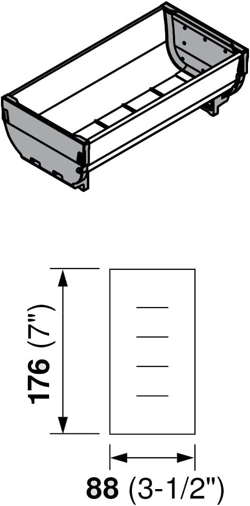 Amazon Com Blum Inc Zsi 020si Orgaline For Wood Drawers