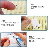 NEW NOAM 150 Pcs Colored Floss Bobbins Set with Embroidery Box & Stickers view 4
