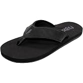 Flojos Cole Genuine Leather Perforated Strap Mens Sandal