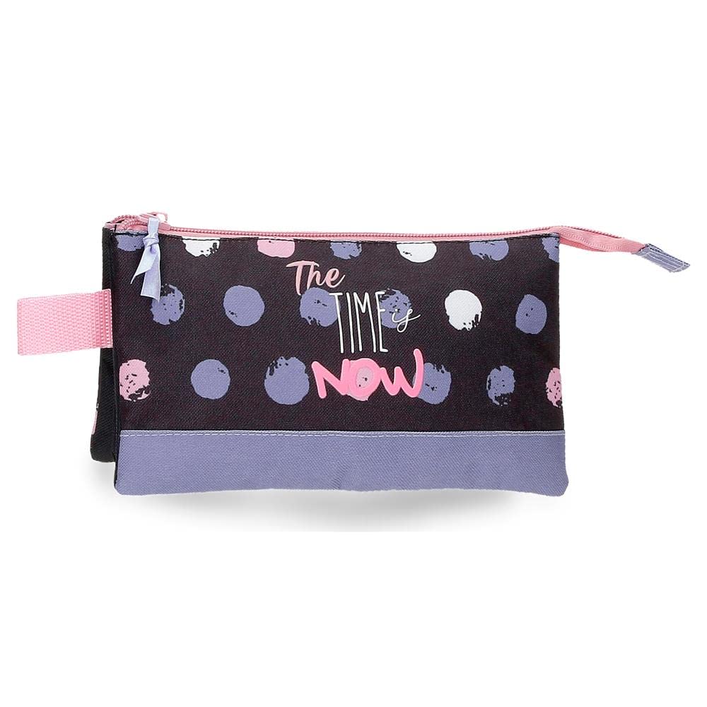 Roll Road Roll Road The Time is Now Triple Case Black 22x12x5 cm Polyester, Black/White, Triple Case