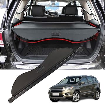 Amazon Com Marretooauto Factory Style Shade 13 18 Cargo Cover For 2017 2018 Ford Escape Trunk Cover Suv Retractable Luggage Cover Automotive