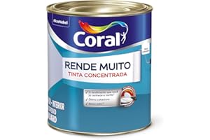 Tinta Acrílica Rende Muito Fosco Branco 900ml Coral