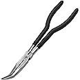 Performance Tool W1045 11-Inch Long Reach 45-Degree Bent Long Nose Pliers, Black