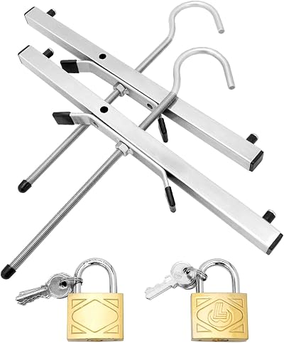 Holdfiturn Roof Ladder Clamps 2 Pcs 43x39.5x22cm Lockable Universal Roof Rack