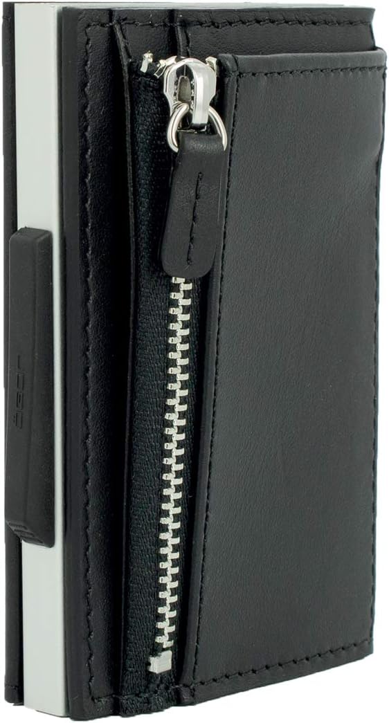Men's Bi fold, Black Aluminium Silver, Standard Size