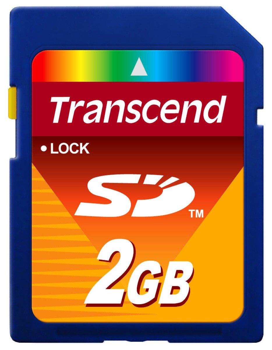 Transcend TS2GSDC 2GB Secure Digital (Standard) Memory Card, blue